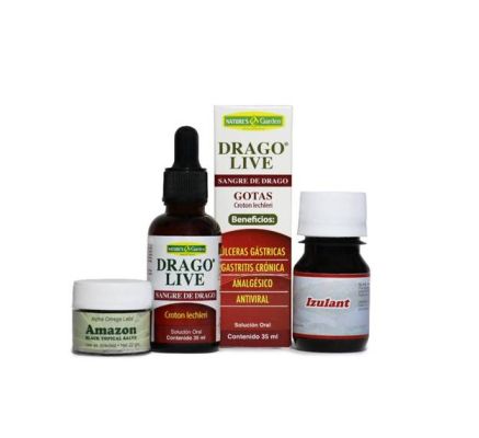 Amazon Black Topical Salve  (22g) with Sangre de Drago (1 fl.oz.) and Izulant (1 fl.oz.) Analgesic Ant Tincture