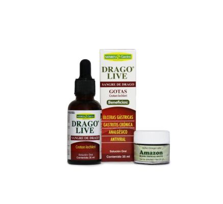  Amazon Black Topical Salve (22g.) with Drago Live (30 ml.) 